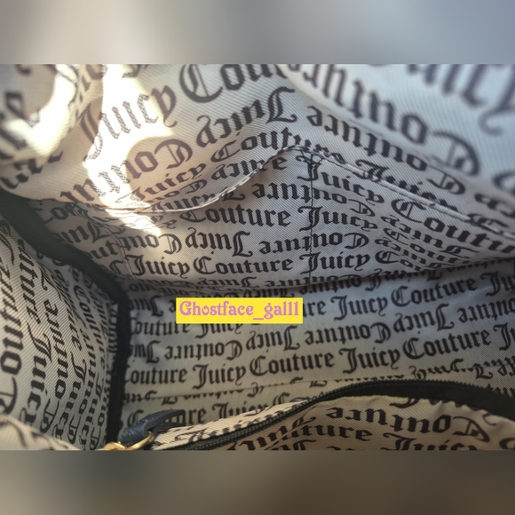 Juicy Couture Navy Suede Satchel with Pink Card Wallet - Picture 10 of 10